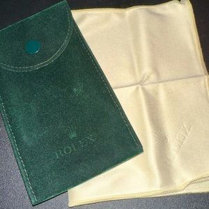 Authentic Rolex Travel/Service Pouch & Rolex Cloth